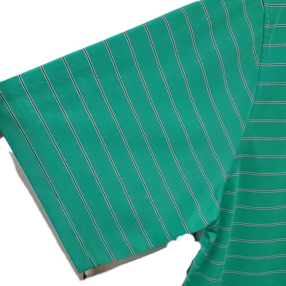 Donald Ross 1/4 Buttoned Up Collared Golf Polo Tee Shirt Green Men's Size XL - Picture 4 of 8